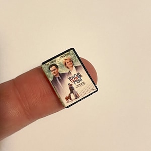 Dollhouse movie- 1:12th scale- dollhouse furniture- miniatures- dollhouse dvd- miniature dvd- dollhouse accessory- tiny dvd- dollhouse