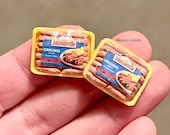 Dollhouse sausage- 1 12th scale- dollhouse furniture- dollhouse kitchen- miniature breakfast- tiny food- miniatures- dollhouse food