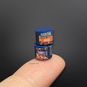 Dollhouse nuts- 1:12th scale- dollhouse grocery- dollhouse kitchen- dollhouse furniture- miniature snack- tiny food- tiny snack