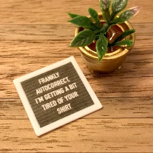Dollhouse signs- 1:12th scale- miniature accessory- dollhouse furniture- miniatures- tiny sign- mini letterboard- miniature sign- dollhouse