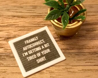 Dollhouse signs- 1:12th scale- miniature accessory- dollhouse furniture- miniatures- tiny sign- mini letterboard- miniature sign- dollhouse