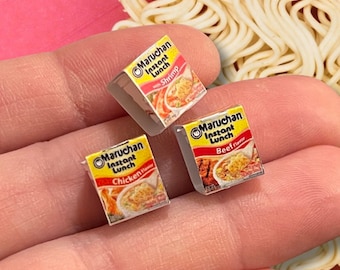 Ramen para casa de muñecas - escala 1:12 - cena para casa de muñecas - comida en miniatura - comida diminuta - cocina para casa de muñecas - comida para muñecas - comida en miniatura - ramen en miniatura
