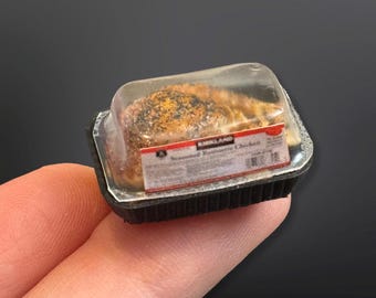Dollhouse chicken- 1:12th scale- dollhouse furniture- dollhouse kitchen- dollhouse meat- miniature chicken- dollhouse food- miniatures- tiny