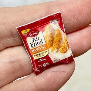 Dockhuskyckling - skala 1:12 - dockhusmöbler - dockhuskök - miniatyrkyckling - miniatyrer - liten mat - dockhusmataffär