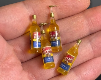Dollhouse coffee- 1:12th scale- dollhouse kitchen- dollhouse furniture- dollhouse syrup- miniature coffee- miniatures- miniature syrup- tiny