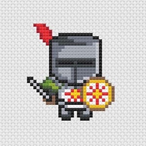 Mini Knight Solaire Cross Stitch (Pattern Only)