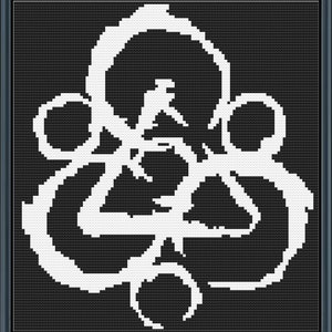 Logo Coheed i Cambria haft krzyżykowy (tylko wzór)