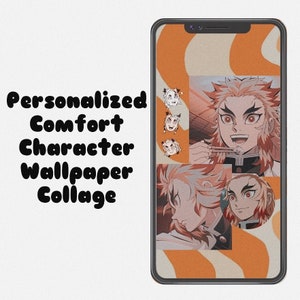 Collage de papel tapiz de personajes personalizados