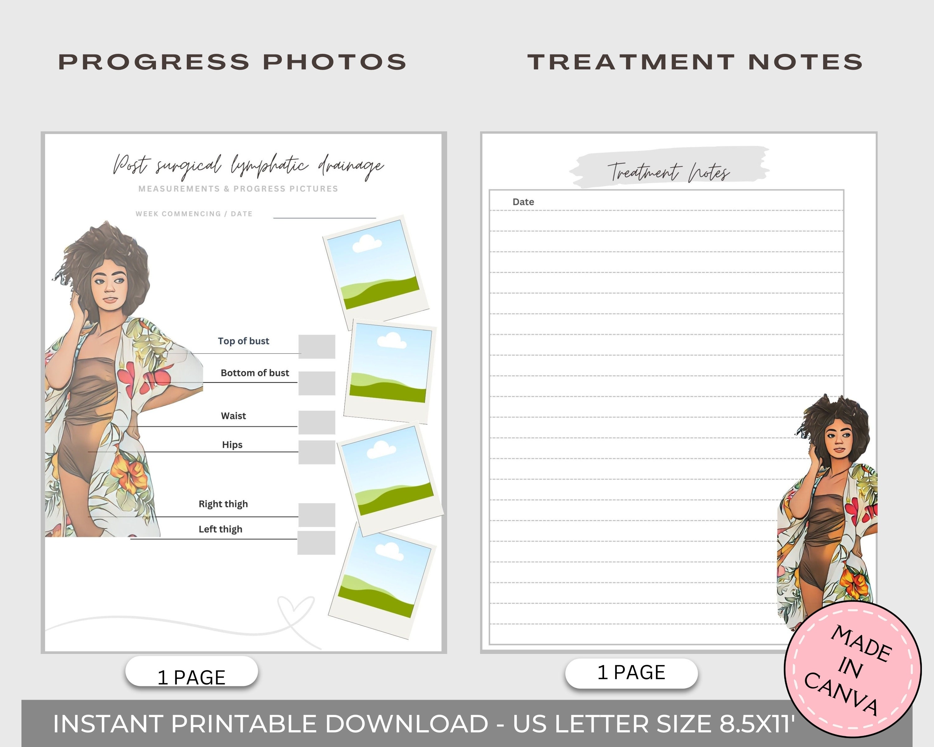 Editable Microblading Forms: Client Consultation, Consent, Aftercare (canva Template - View #10