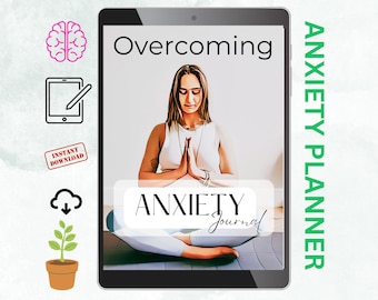 Anti Anxiety Journal for Mindfulness, Stress Relief Prompts, Self-Care Activities, and Daily Reflection, Wellness Planner, Mental Health