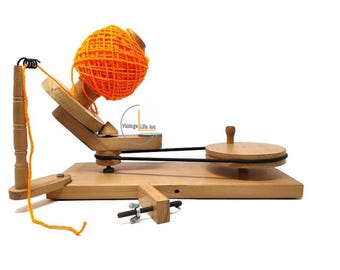 Handcrafted Wooden Yarn Winder & Swift: Knitting Crochet Tool