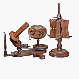 Wooden Yarn Winder Table Top Swift for Weaving, Knitting & Crocheting | Hand Crafted - Center Pull Ball Yarn Bowl Unique Gift for Yarn Lover