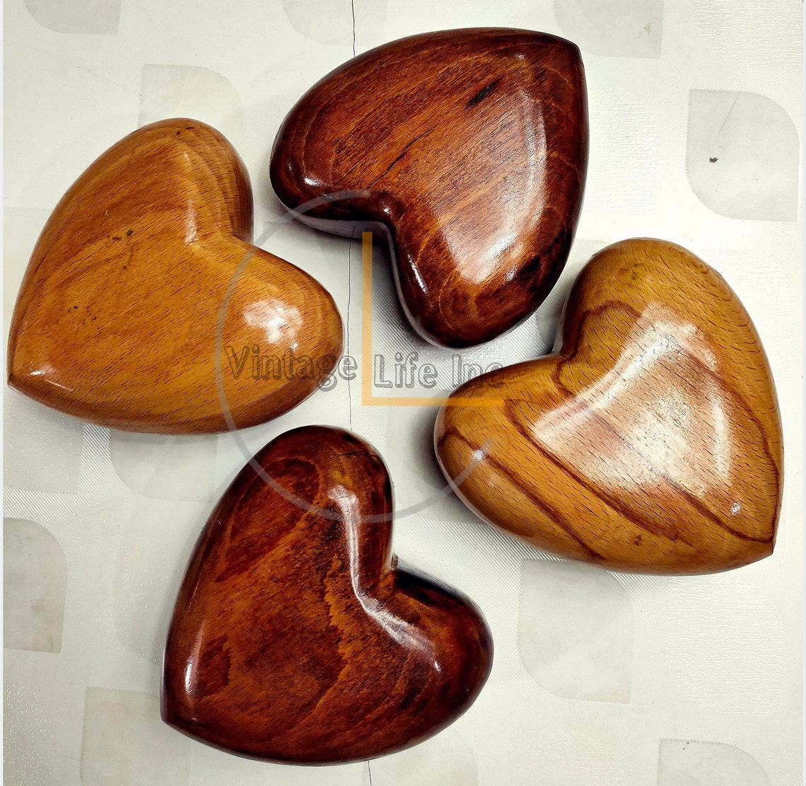Urna Per Ceneri A Forma Di Cuore In Legno Di Faggio - 10cm, Per Adulti | Commemorativa E Elegante - Foto 6