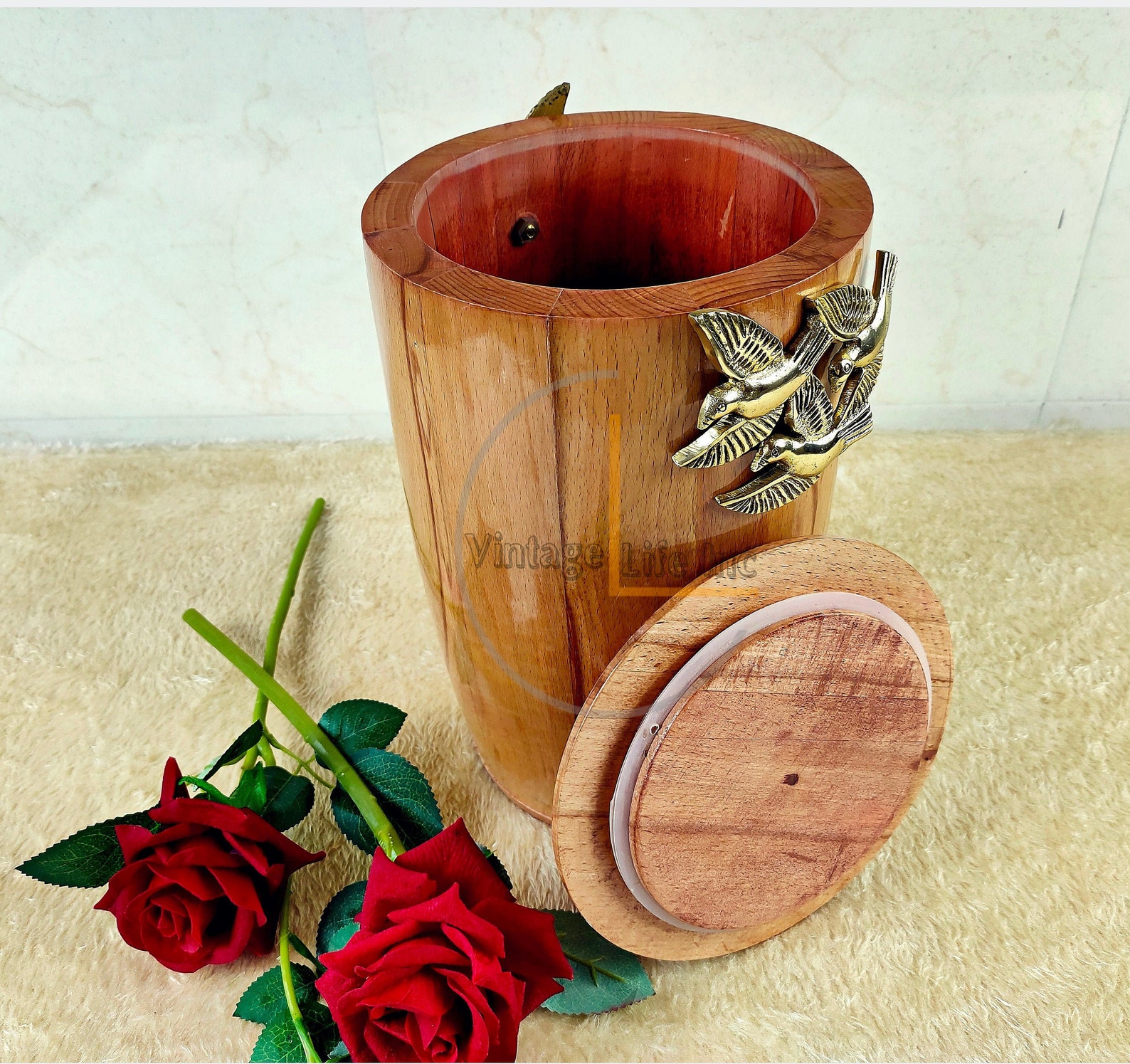 Wooden Jar for Ashes Cremation Urn for Human Ashes Beech Wood Etsy