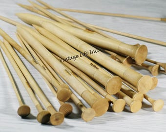 Zestaw ręcznie robionych drutów z palisandru: 26 drewnianych szpilek z pojedynczymi ostrzami