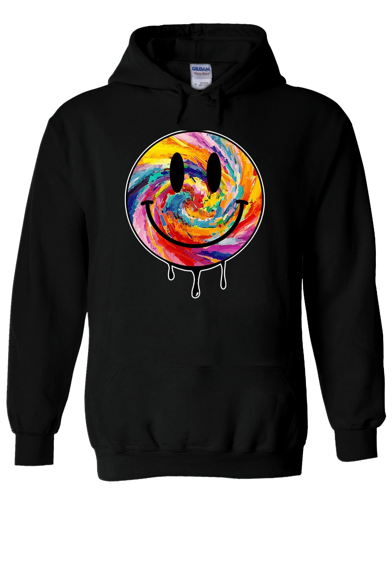 Acid Dripping Smiley Face Tie Dye House Rave Music Men Women Unisex T-shirt 909