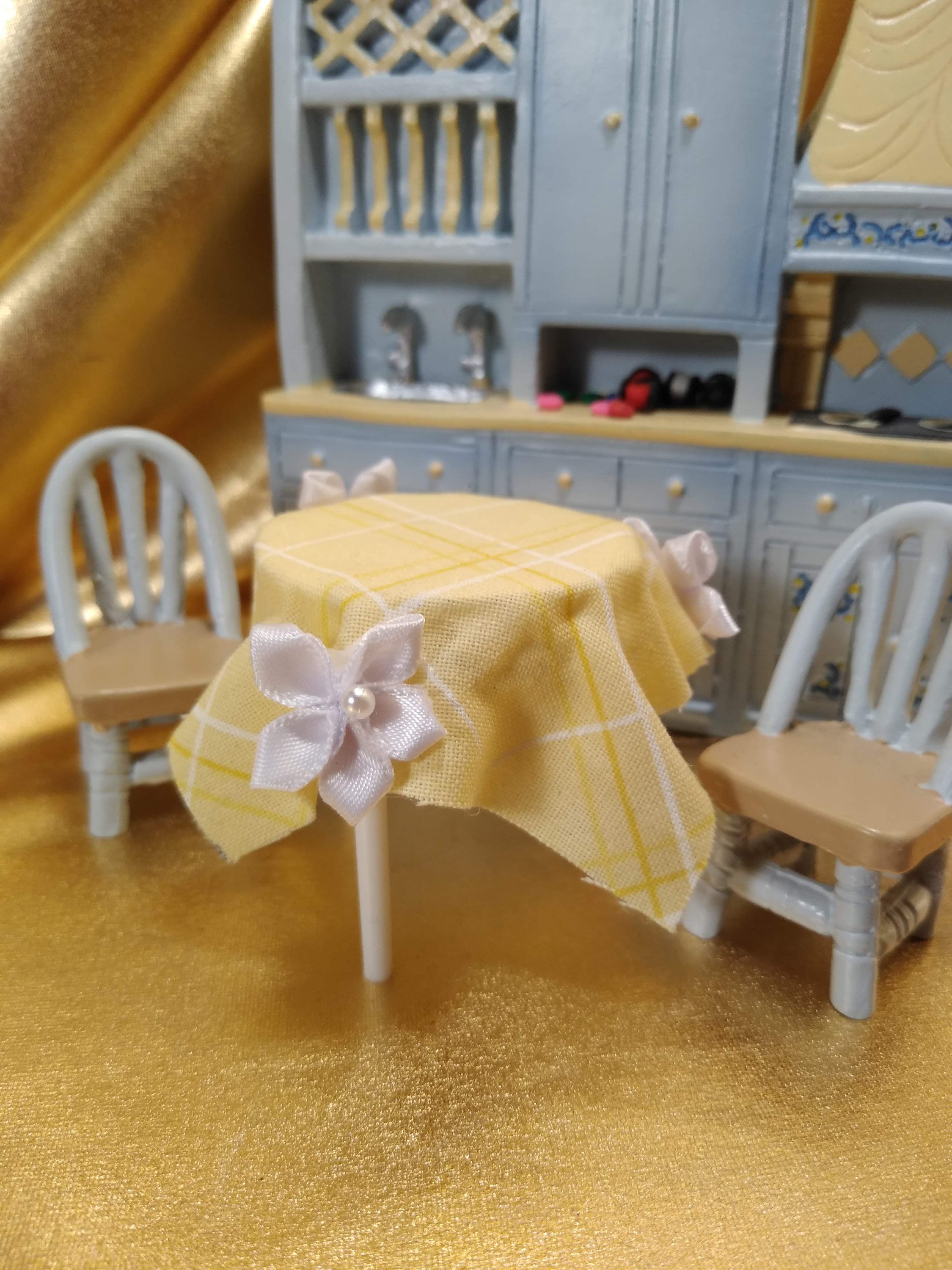 2 Miniature Side Tables Miniature Table Dollhouse Etsy