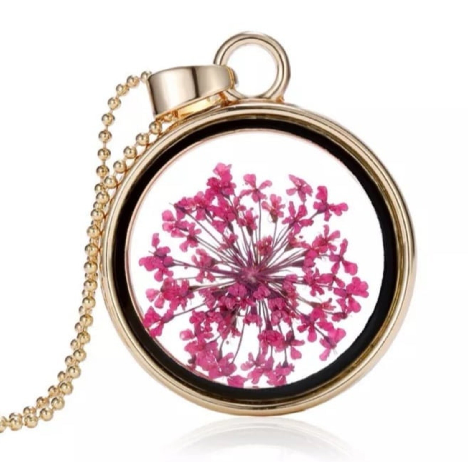 Necklace with dried flowers necklaces with flowers for Etsy