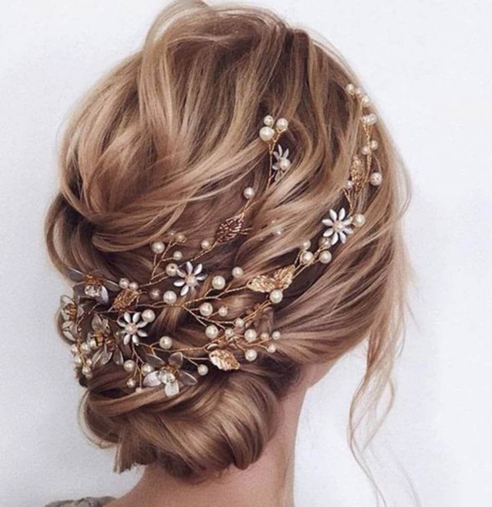 brautschmuck offene haare