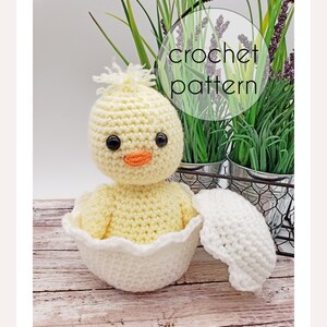 PATTERN: Baby Chick Crochet Pattern, amigurumi chick pattern, Easter crochet pattern, Spring crochet pattern, amigurumi patterns