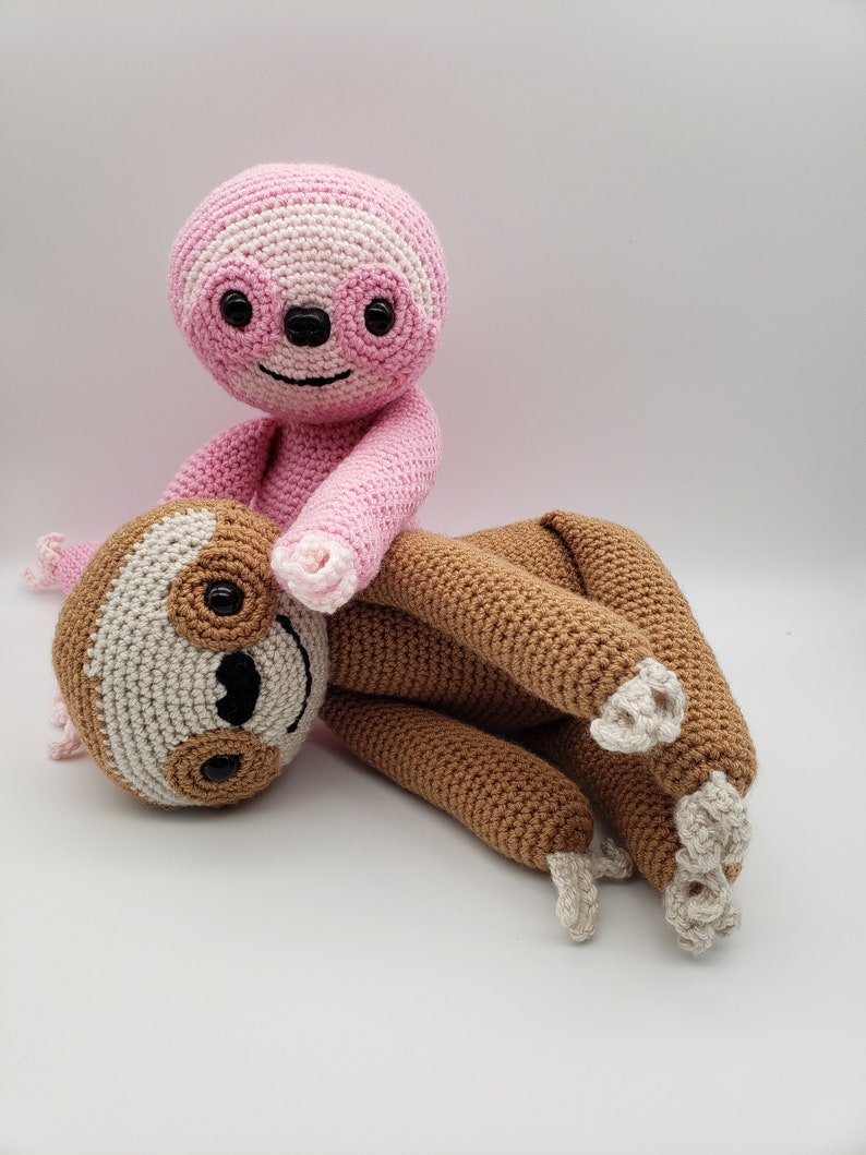 PATTERN: crochet sloth pattern, sloth amigurumi pattern, amigurumi animal pattern, sloth pattern image 4