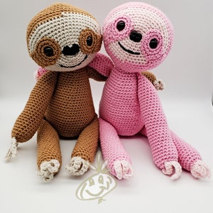 PATTERN: crochet sloth pattern, sloth amigurumi pattern, amigurumi animal pattern, sloth pattern image 3