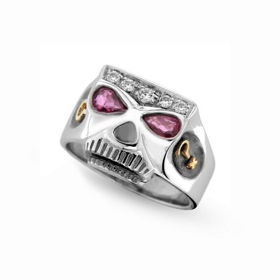 Anello teschio Johnny Depp in Argento 925