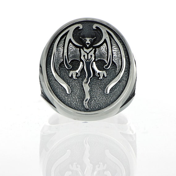 Hollywood Vampires ring in sterling silver 925 Anello Etsy
