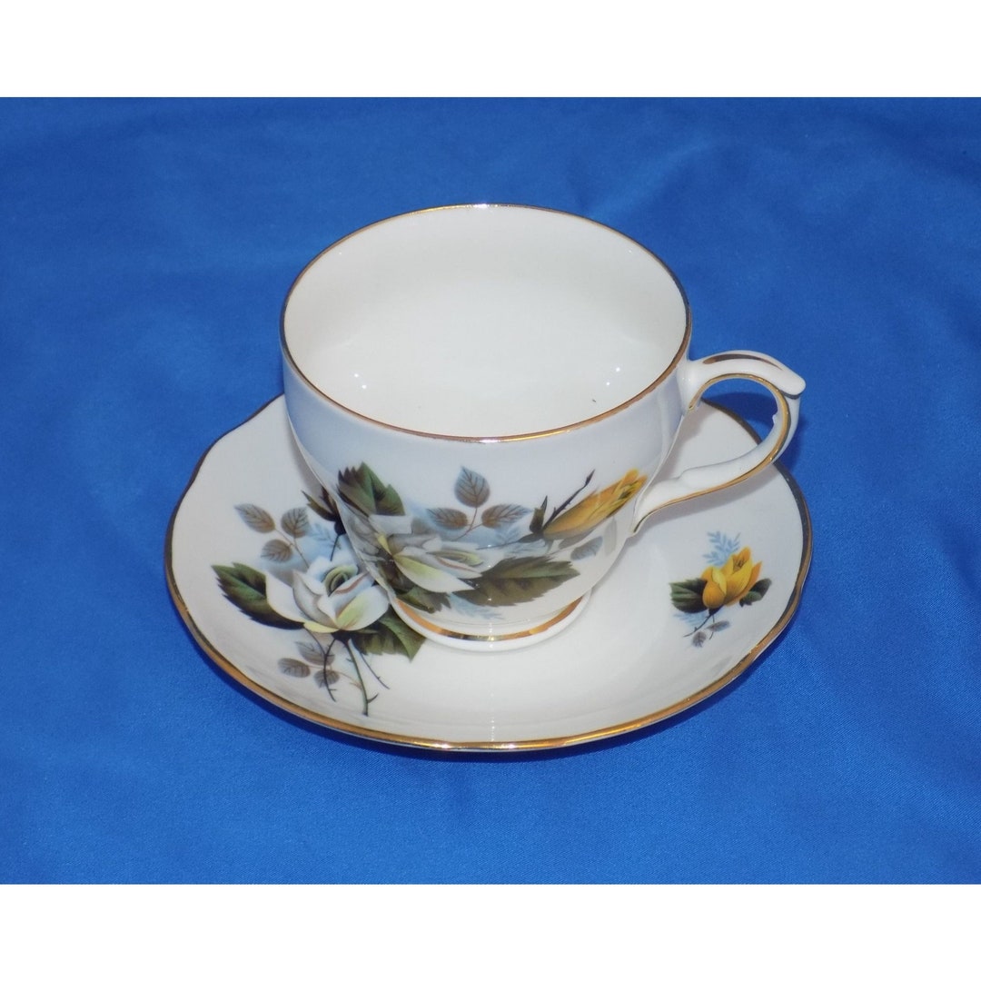 Duchess Bone China Floral Tea Cup and Saucer Etsy