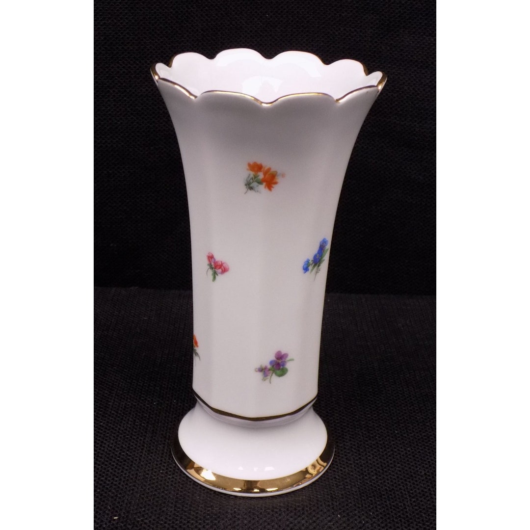 Vintage Floral Vase Kunst Hummendorf Kronach Etsy