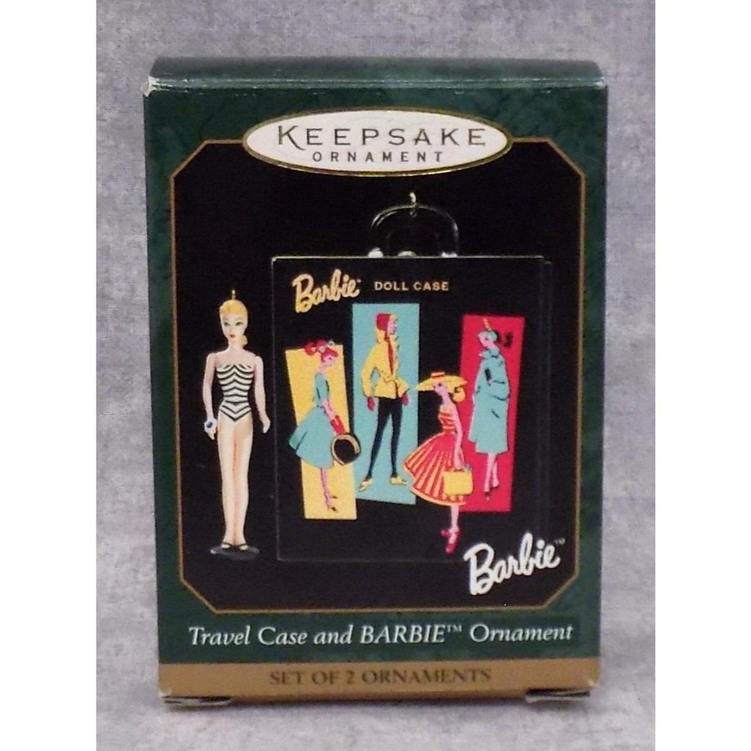 Hallmark Keepsake Travel Case and Barbie Ornament Miniature - Etsy