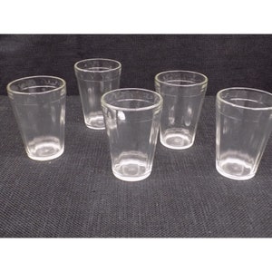 Juego de 5 vasos para jugo con paneles vintage de Anchor Hocking