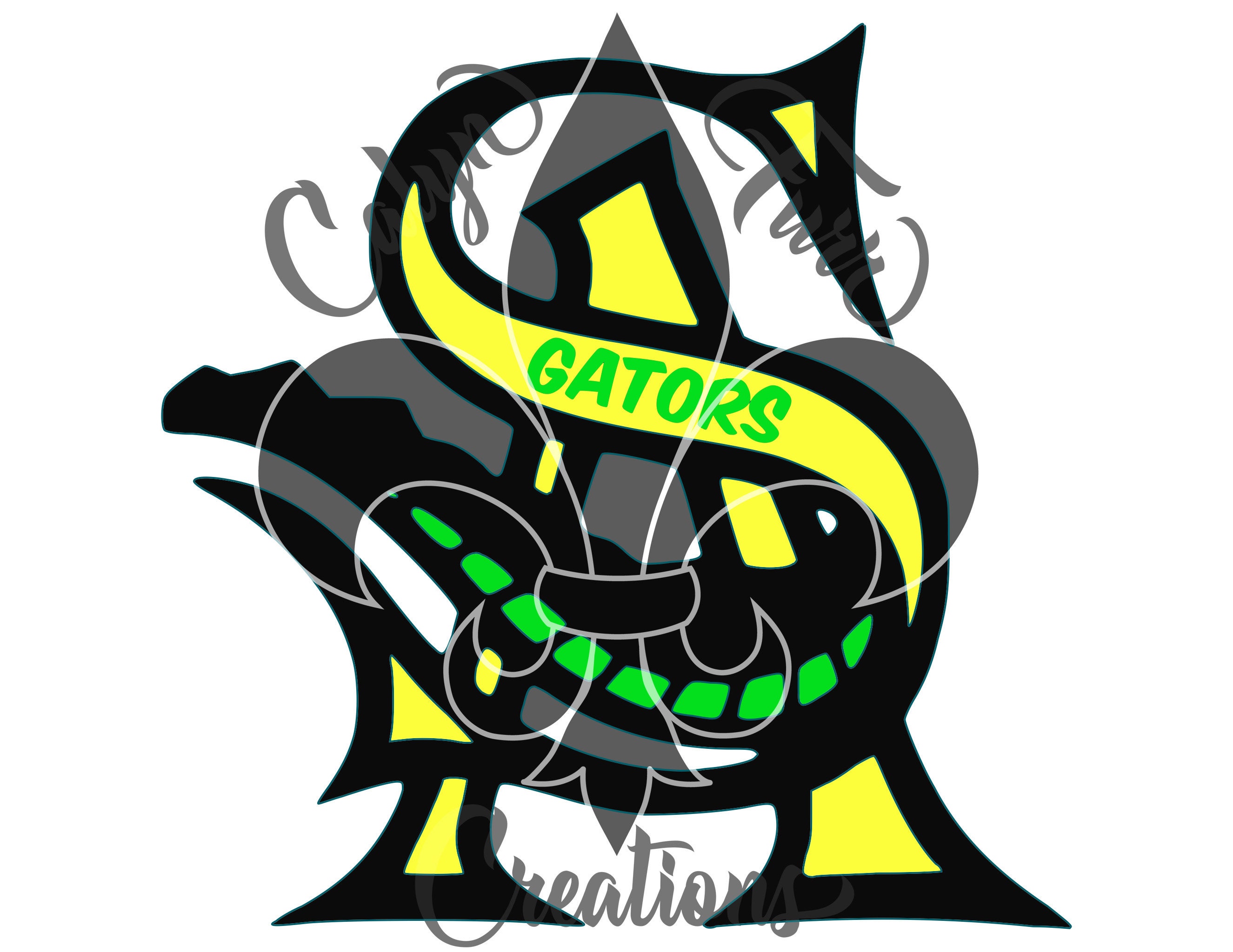 Gators Fleur-de-Lis SVG PNG - ST Gatortail (Digital File)