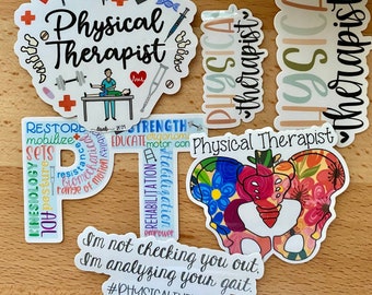 Physical Therapist Stickers | Water Resistant Vinyl Sticker