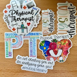 Physical Therapist Stickers | Water Resistant Vinyl Sticker