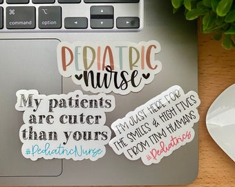 Pediatric Nurse Stickers  | Water Resistant Vinyl Stickers