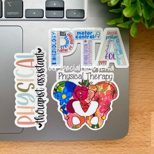 PTA Stickers | Physical Therapist Assistant | Water Resistant Vinyl Stickers