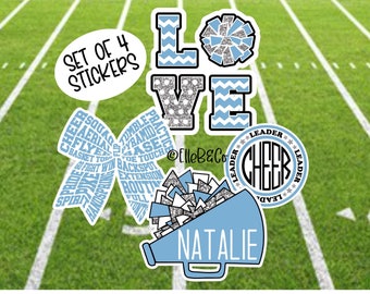 Cheerleading Stickers - Etsy