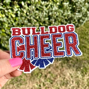 Glitter Cheer Team Decal | Personalized Waterproof Glitter Decal