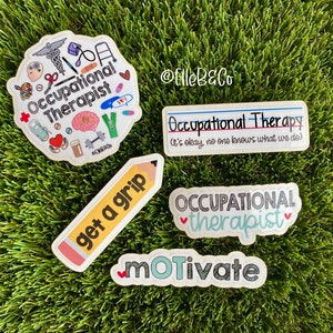 Occupational Therapist Stickers | Water Resistant Vinyl Stickers