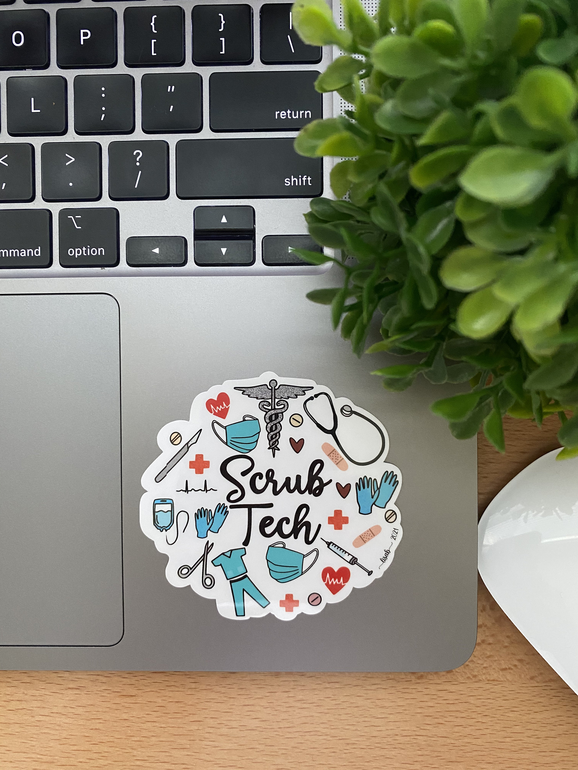 Set of Scrub Tech Stickers Etsy