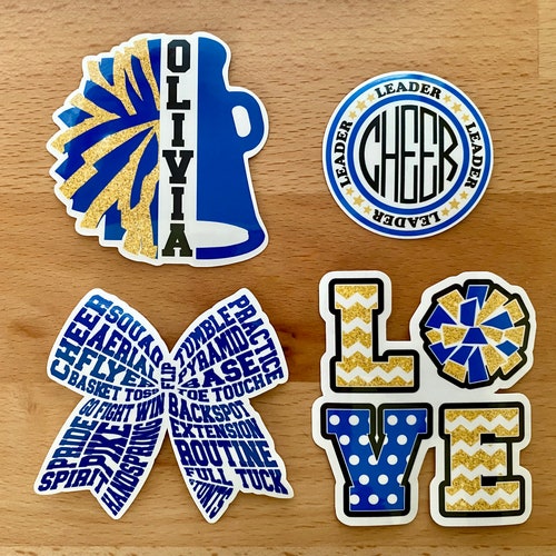 100-Pack Cheer Stickers For Water Bottles – Cute Cheerleader Gifts, Vinyl Decals For Laptops, Phones & Tumblers