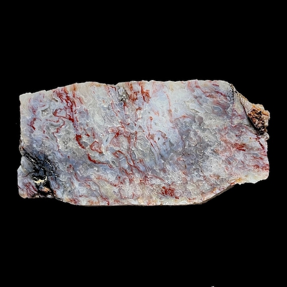 Purple Pink Red Moss Agate Slab for Lapidary