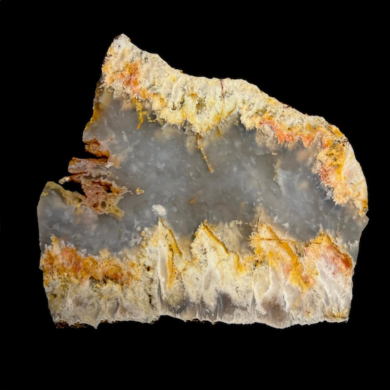 Graveyard Point Plume Agate Slab for Lapidary or Collection