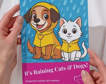 Cats and Dogs Coloring Book, Puppy & Kitten Adventure (PDF)