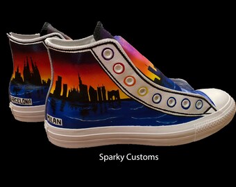 custom leather converse