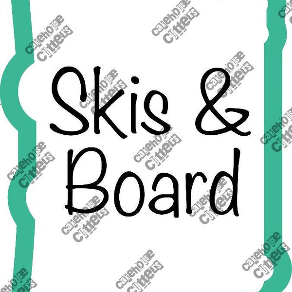 Skiing Cookie Cutter Etsy