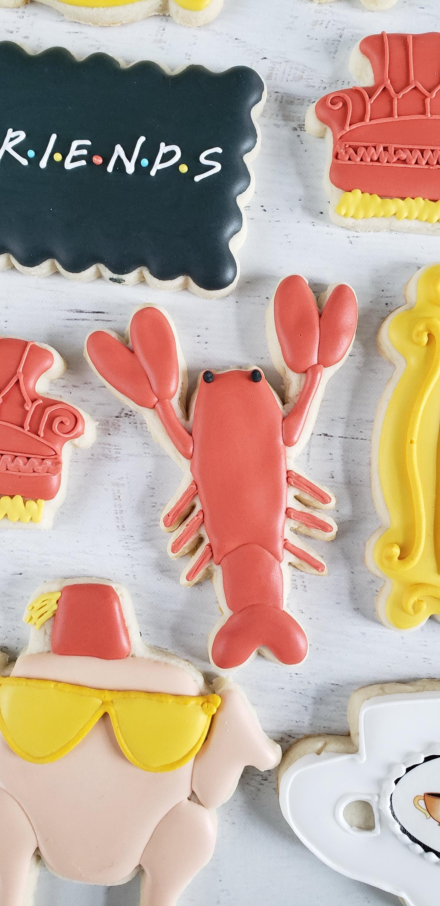 STL Friends Lobster, central perk, friends, cookie cutter, 3d printed, 3d printed cookie cutter, stl file, stl cookie cutter