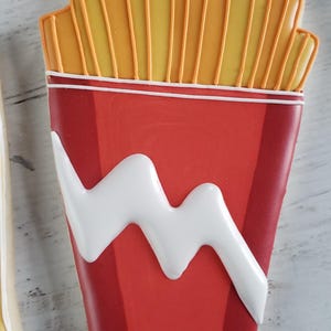 STL fries cookie cutter, 3d printed, 3d printed cookie cutter, stl file, fast food cookie cutter