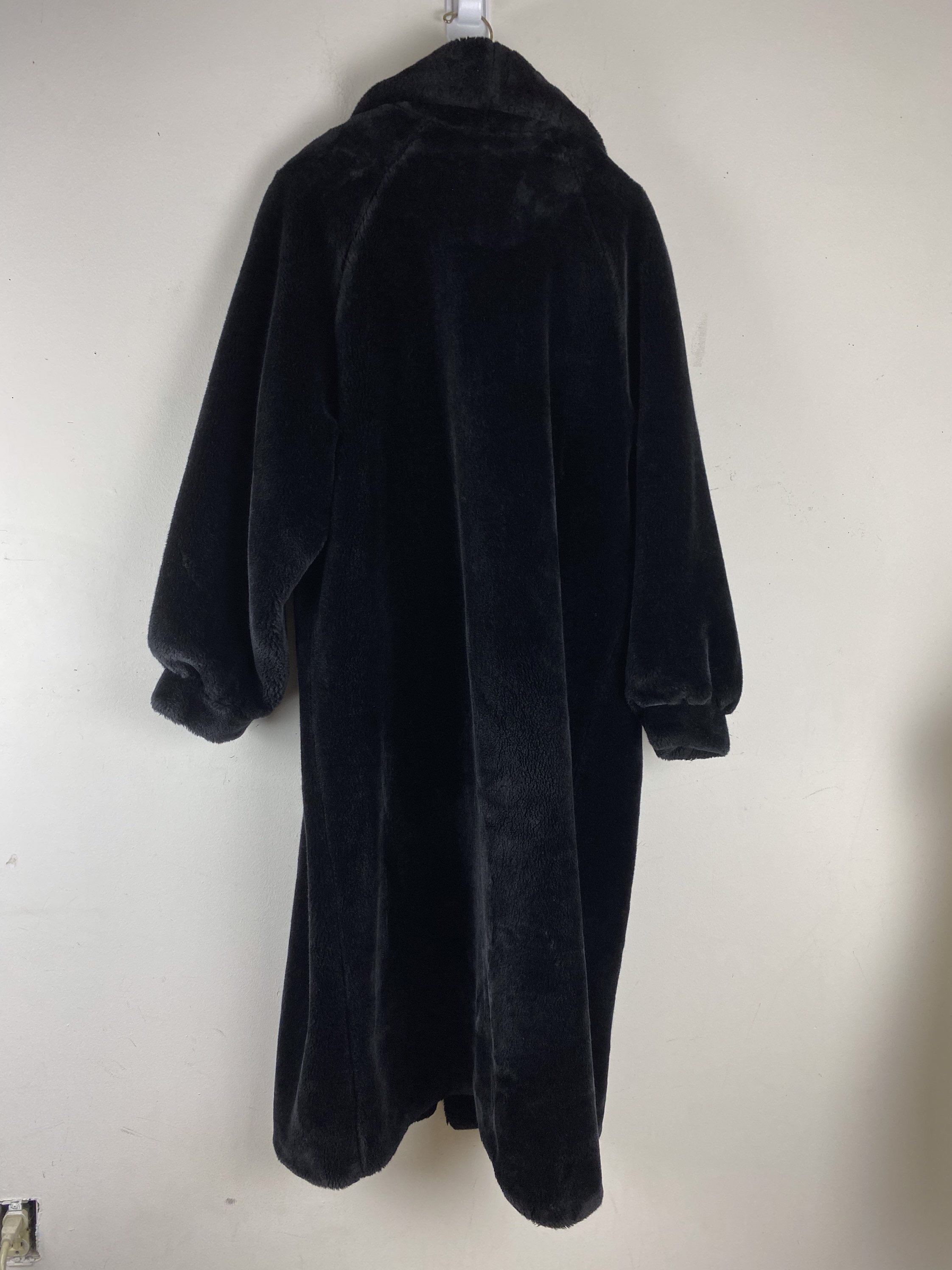 Vintage Monterey Fashion Faux Fur Black Women's Coat Size | Etsy